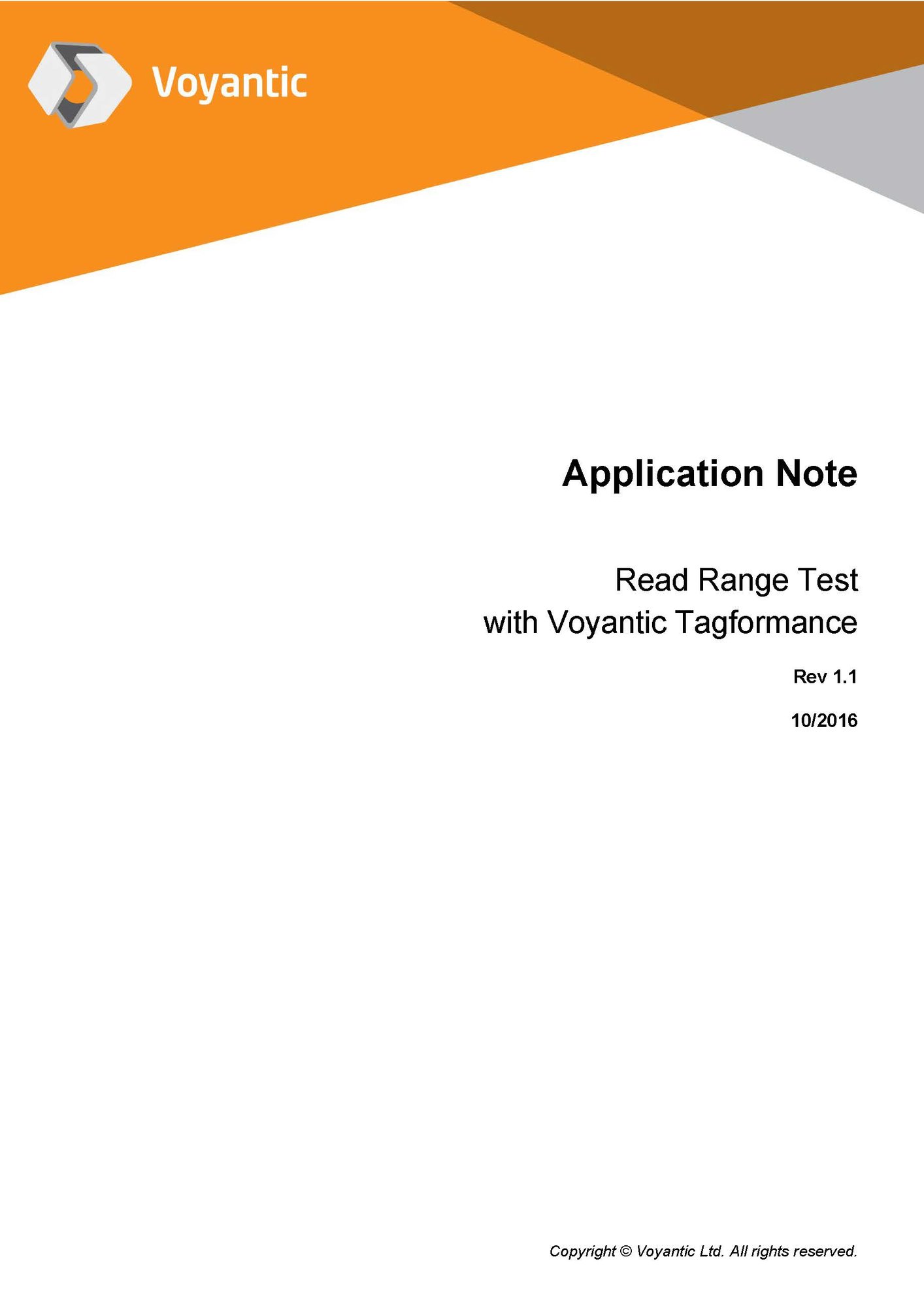 AppNote_Read_Range_Test_Voyantic_Tagformance_2016-10_Page_1 AppNote_Read_Range_Test_Voyantic_Tagformance_2016-10_Page_1